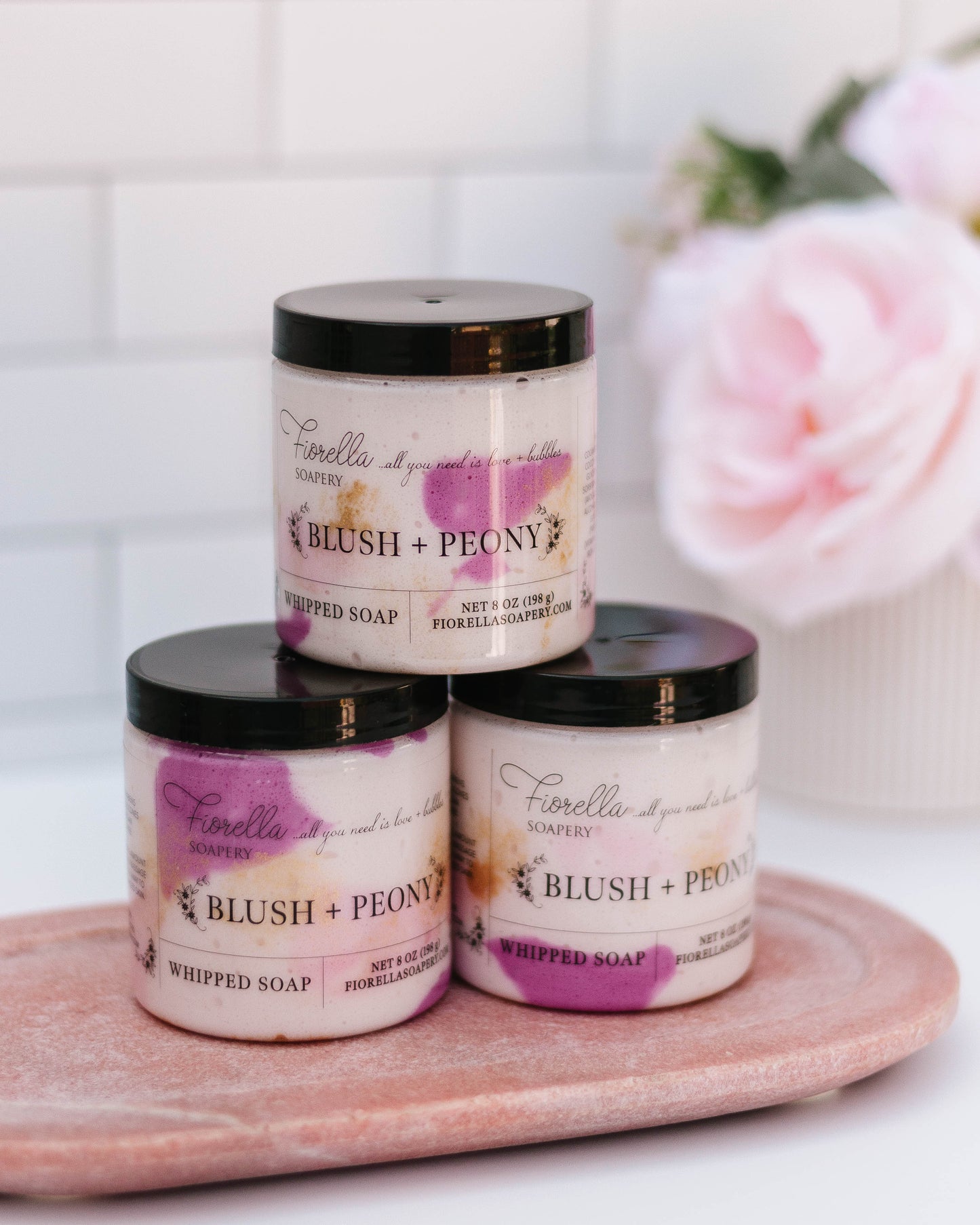 Blush + Peony Whipped Soap