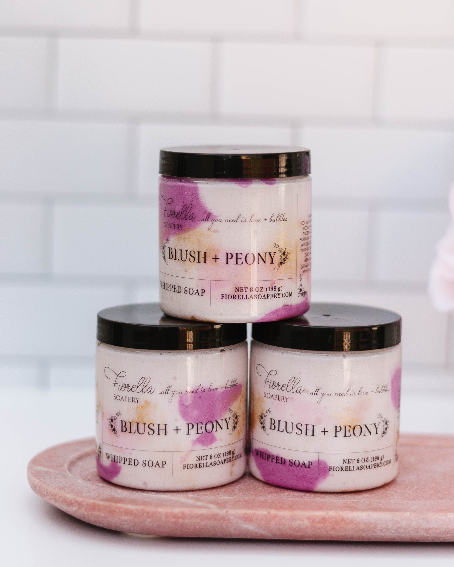 Blush + Peony Whipped Soap