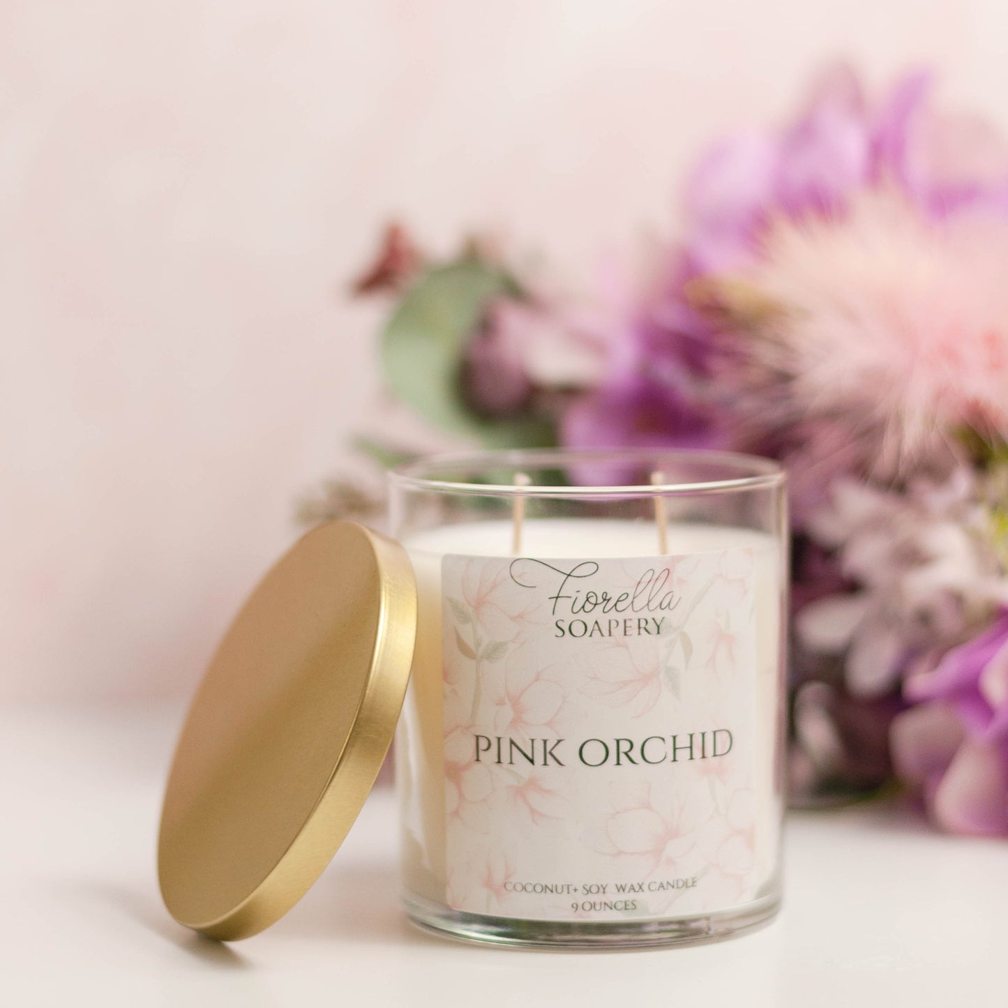 Pink Orchid Candle